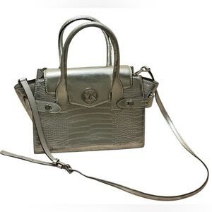 Michael Kors Silver Crossbody Bag